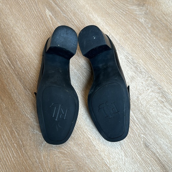 Vintage Lauren RL Darla black chunky penny loafers - Picture 6 of 12